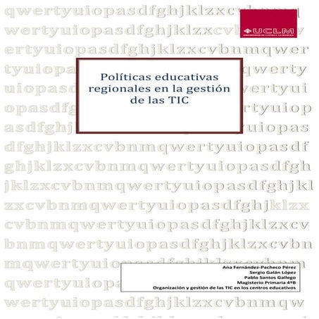 Trabajo políticas educativas regionales en la gestión de las tic
