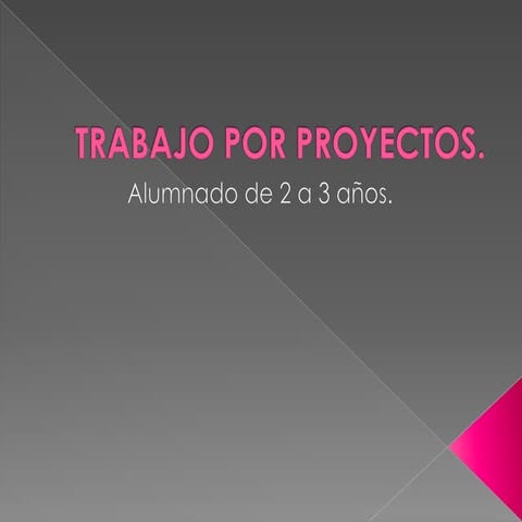 Trabajo por proyectos