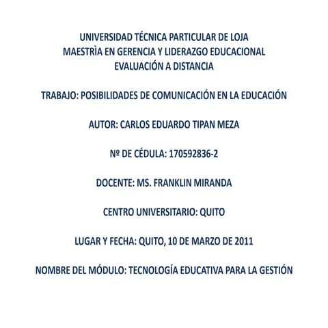 Trabajo posib. comun.