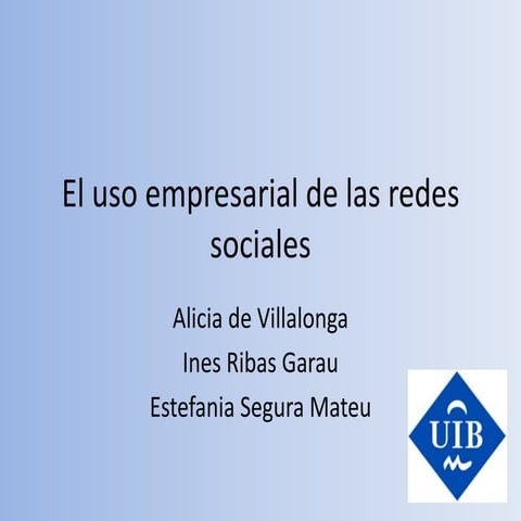 El buen uso de las redes sociales | PPTX