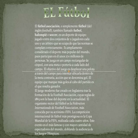 Trabajo power point futbol