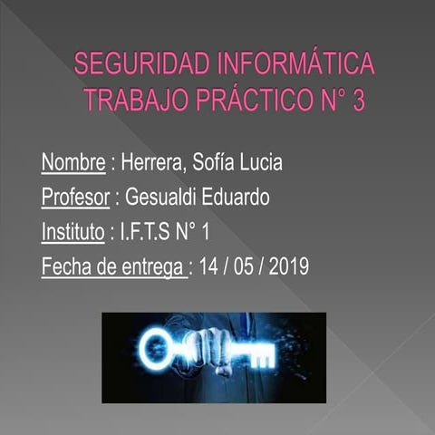 SEGURIDAD INFORMÁTICA