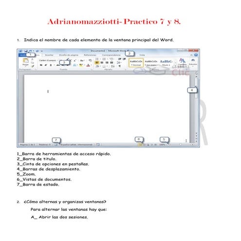 Trabajo practico 7 y 8, word 2010