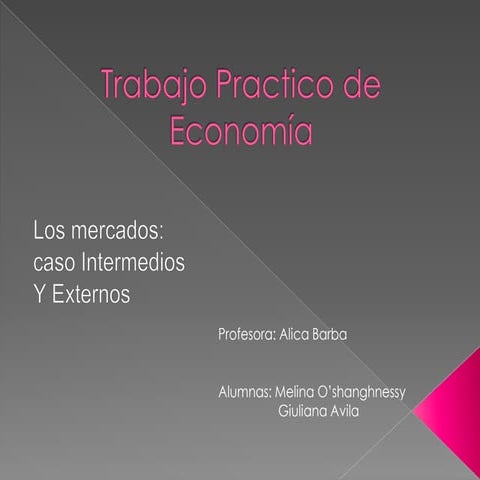 Trabajo práctico de economía 2. | PPT