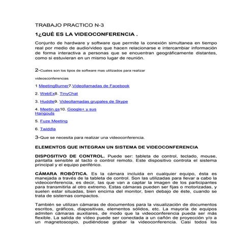 Trabajo practico n3 videoconferencia