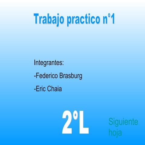 Trabajo Practico Numero 1