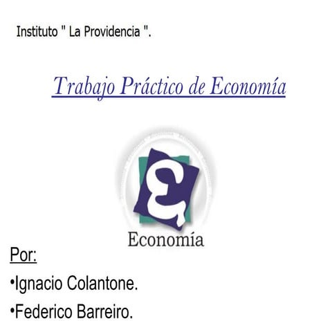 Trabajo practico de economía | PPTX