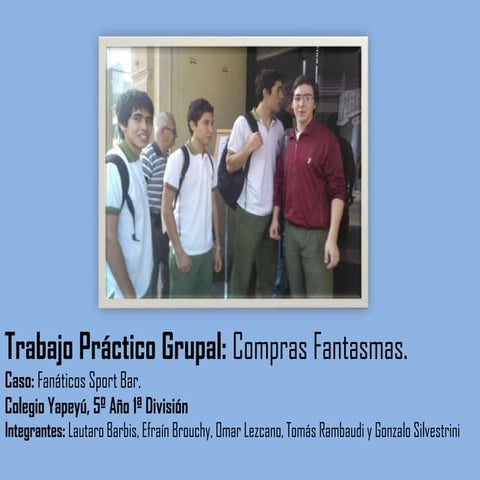 Trabajo Práctico Grupal Fanáticos Sport Bar