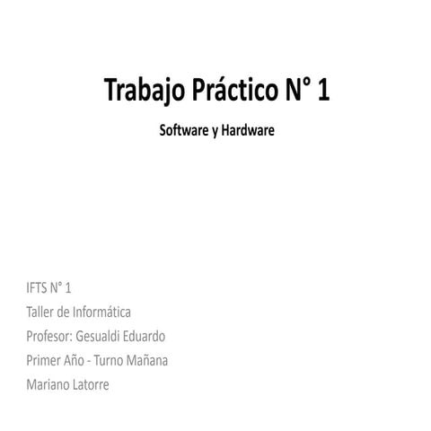 Trabajo práctico n° 1