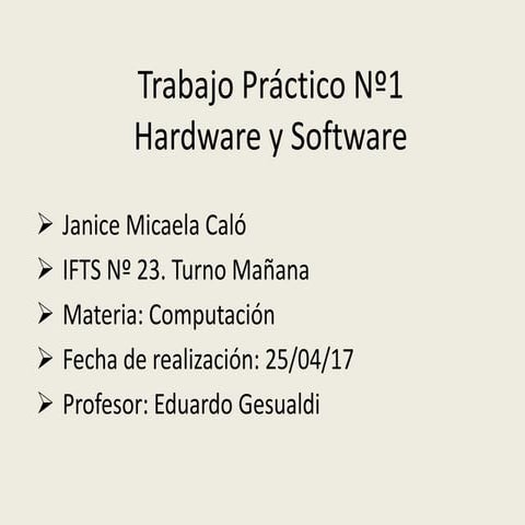 Trabajo práctico nº1 Computacion