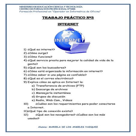 Trabajo práctico nº3 internet