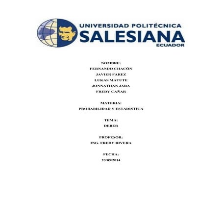 Trabajo probabilidad