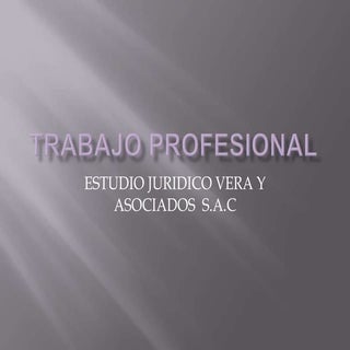 Trabajo profesional