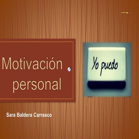 motivación personal