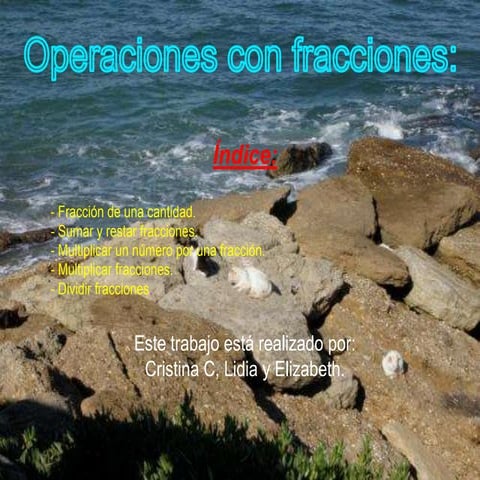 Trabajo realizado por  cristina c, elizabeth y lidia.