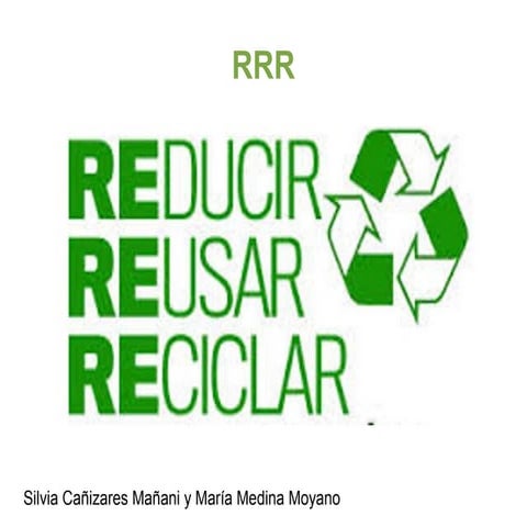 Trabajo sobre Reducir, Reusar y Reciclar.