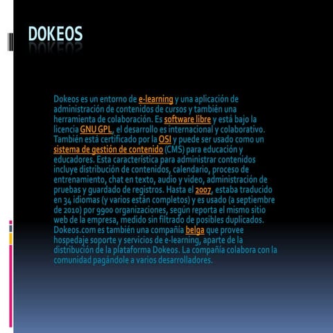 Que es dokeos | PPTX