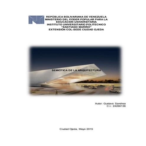 Trabajo Semiotica de la Arquitectura