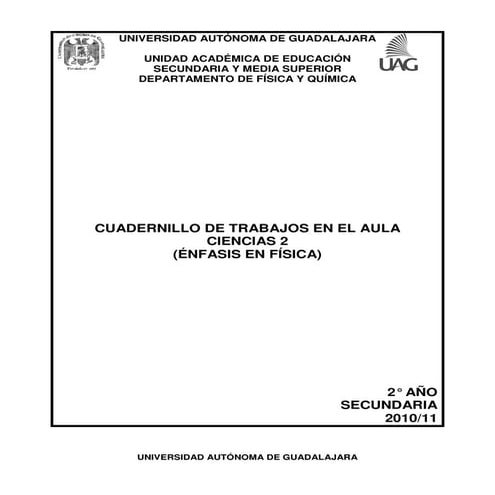 Actividades Trabajos ciencias 2  fisica