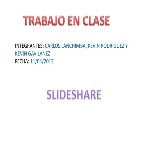 Trabajo slideshare