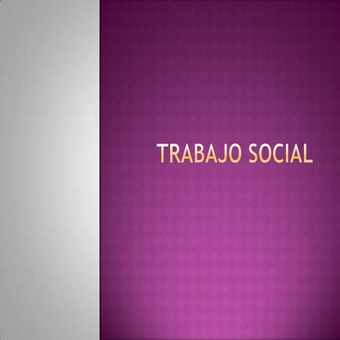 Trabajo social