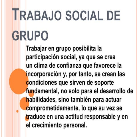 Trabajo social de grupo