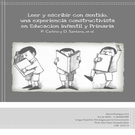 Reseña Leer y escribir con sentido