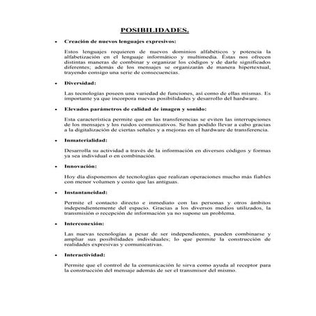 Trabajo tic posibilidades limitaciones