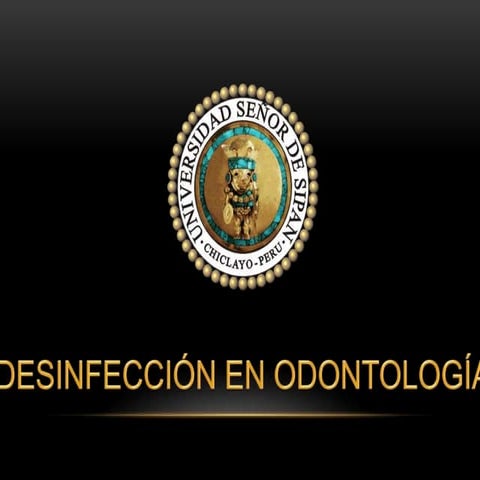 Desinfección en Odontología