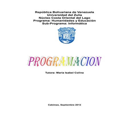 Programacion Unidad I