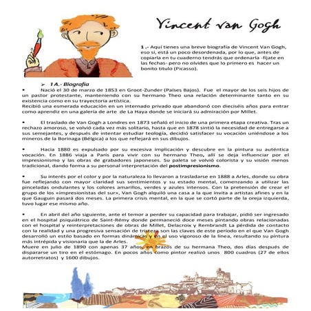 Trabajo van gogh 