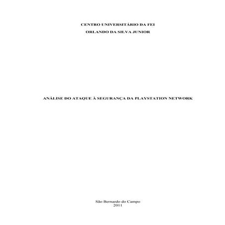 Análise do ataque à segurança da PSN