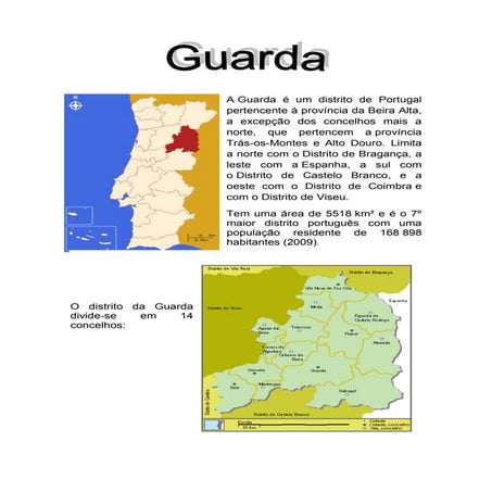Distrito da Guarda | DOCX