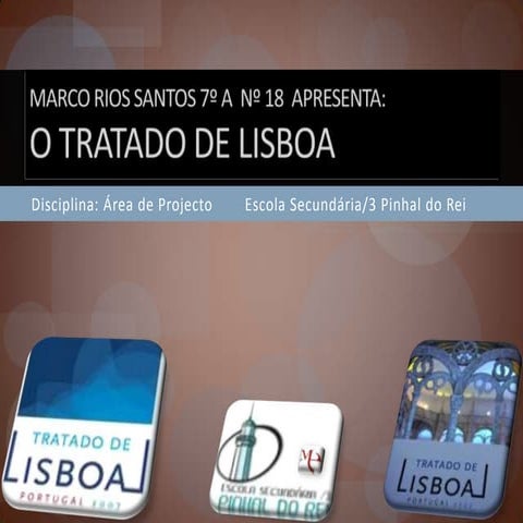 Trabalho   tratado de lisboa