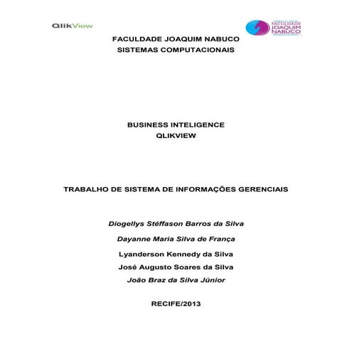 Trabalho BI Qlikview