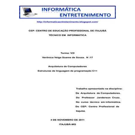 Estrutura de linguagem C++