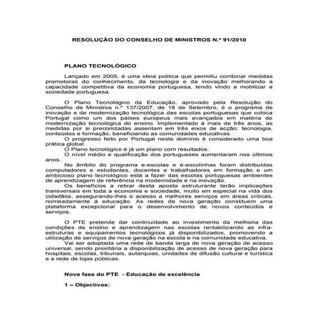 Trabalho conselho ministros