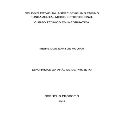 Trabalho de análise e projeto 2