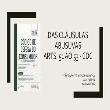 Das Cláusulas Abusivas D. Consumidor | PPTX