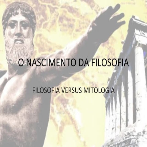 A filosofia e outras formas de pensar (mito, religião e senso comum) | PPTX