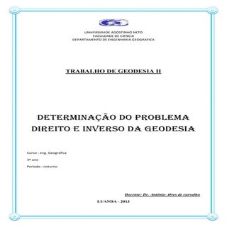 Trabalho de geodesia 2 problema dir...