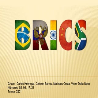 Trabalho de Geografia - BRICS