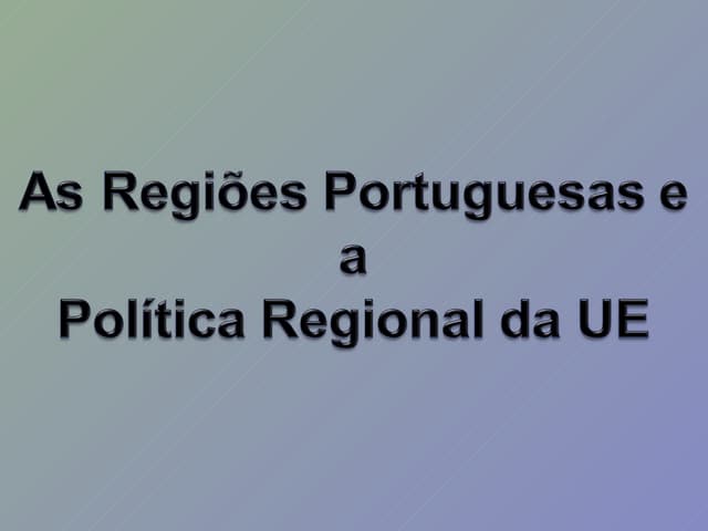 Trabalho de Geografia A,  As Regiõe...