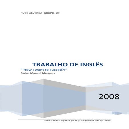 Trabalho De Ingles