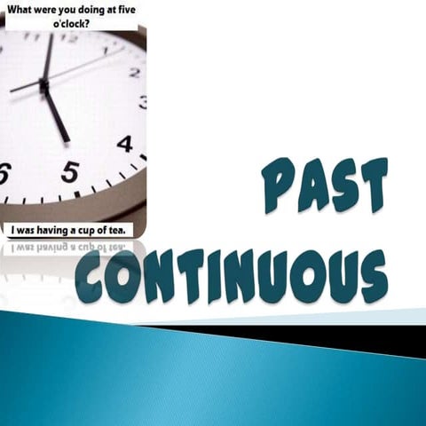 Past progressive and Past continuous