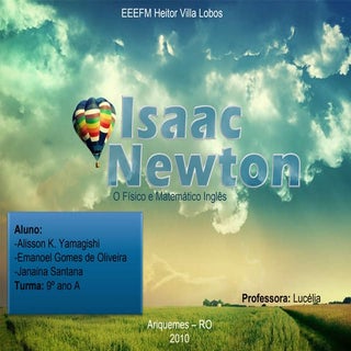Trabalho de Matemática - Isaac Newton