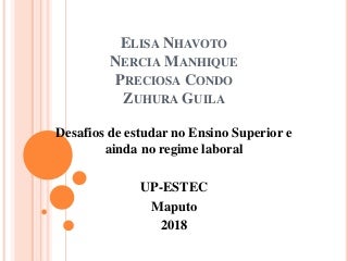 Desafios de estudar no ensino superior no regime laboral