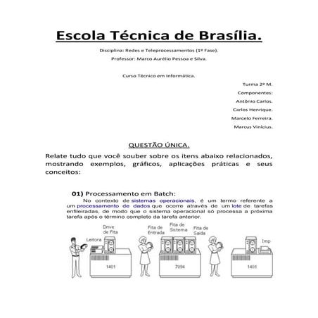  DISCIPLINA REDES 1 TRABALHO A1