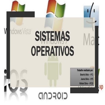 Sistemas operativos trabalho 10ºano