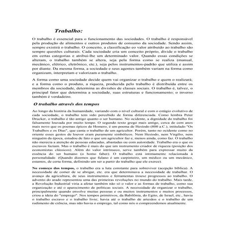 Trabalho de sociologia